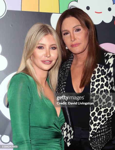 Sophia Hutchins and Caitlyn Jenner attend the alice + olivia by Stacey Bendet x FriendsWithYou Collection LA launch party at the Hollywood Athletic...