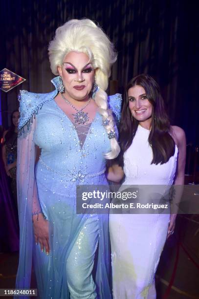 Nina West and Actress Idina Menzel attend the world premiere of Disney's "Frozen 2" at Hollywood's Dolby Theatre on Thursday, November 7, 2019 in...