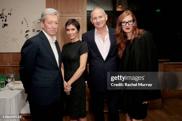 Frédéric Malle, Cassandra Grey, John Demsey, and April Uchitel attend Editions de Parfums Frédéric Malle x Violet Grey celebrate Rose & Cuir at San...