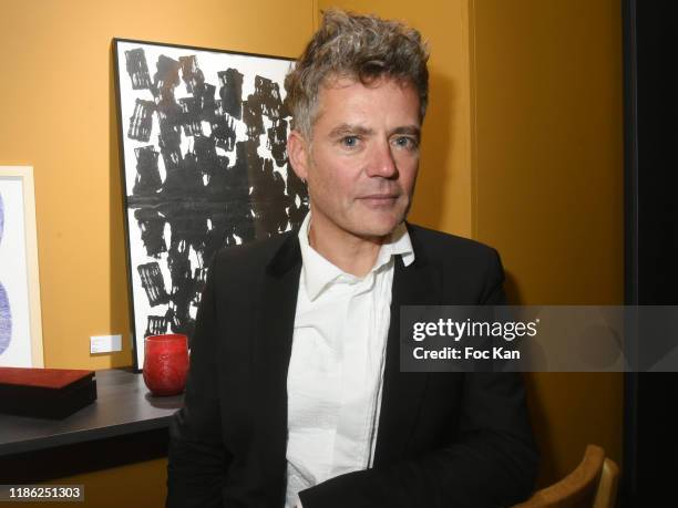 Painter Marc Beaudeau Dutilleul attend the Red X BHV Marais Ephemere Boutique Launch Party on November 07, 2019 in Paris, France.