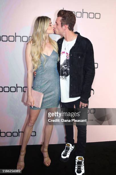 Raquel Leviss and James Kennedy attend boohoo x All That Glitters Launch Party on November 07, 2019 in Los Angeles, California.