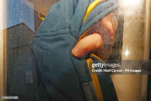 Luke O'Reilly leaving Virginia Court House in a prison van, he is one of the four men charged with the kidnap and torture of businessman Kevin Lunney...