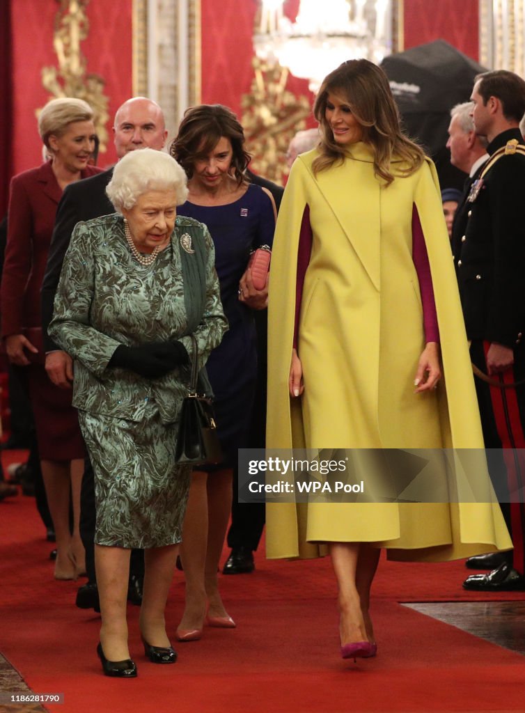 HM The Queen Hosts NATO Leaders At Buckingham Palace Reception