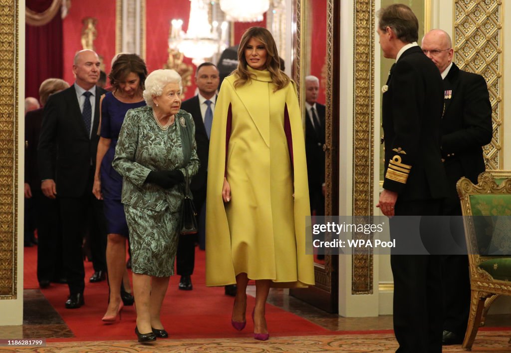 HM The Queen Hosts NATO Leaders At Buckingham Palace Reception