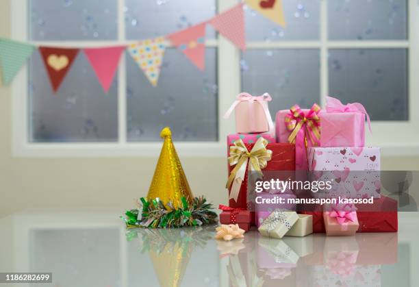 happy new year 2020 party. - table font view stock pictures, royalty-free photos & images