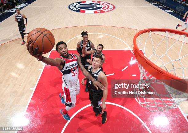 Jordan McRae of the Washington Wizards shoots the ball against the Sacramento Kings on November 24, 2019 at Capital One Arena in Washington, DC. NOTE...