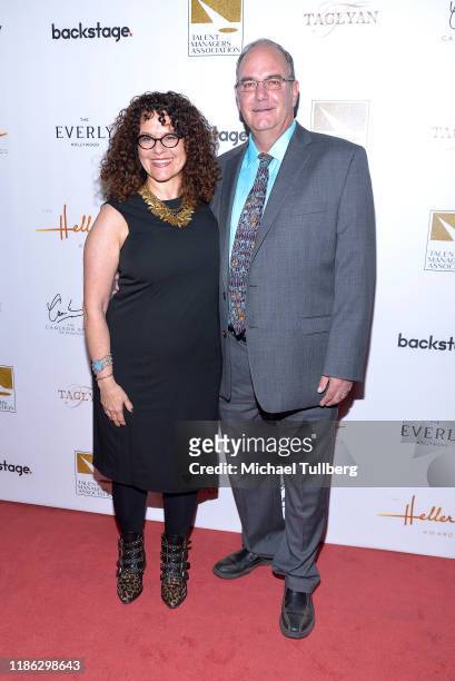 Melissa Berger-Brennan and Will Brennan attend the 15th Annual Heller Awards at Taglyan Complex on November 07, 2019 in Los Angeles, California.