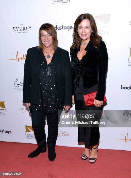 Danielle Eskinazi and Karen Ryan attend the 15th Annual Heller Awards at Taglyan Complex on November 07, 2019 in Los Angeles, California.
