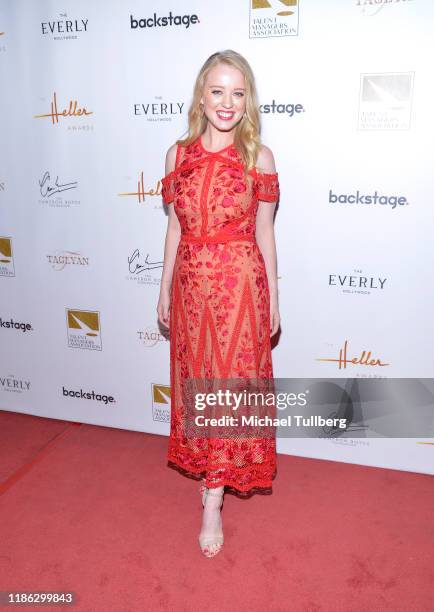 Ally Beans attends the 15th Annual Heller Awards at Taglyan Complex on November 07, 2019 in Los Angeles, California.