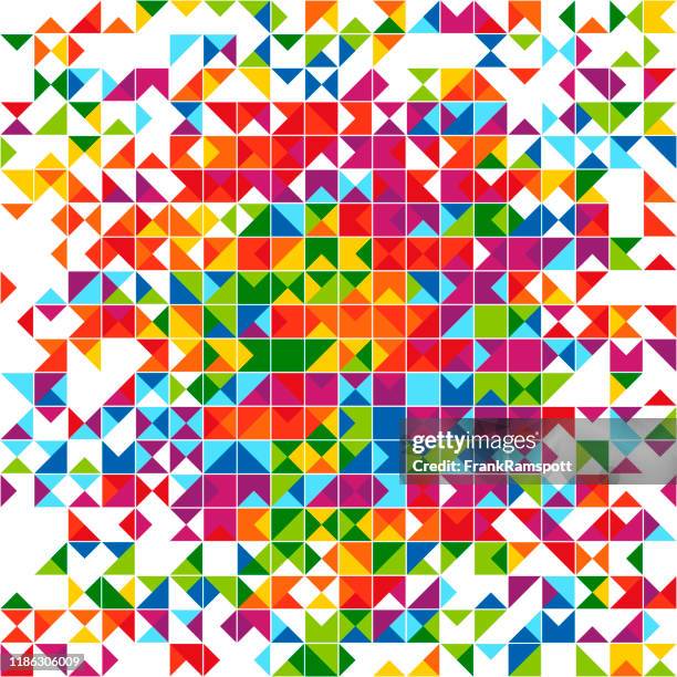 394 Rainbow Triangle Pattern Art Print Stock Photos, High-Res Pictures ...