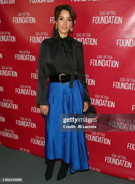 Jennifer Beals attends SAG-AFTRA Foundation Conversations with Showtime's "The L Word: Generation Q" at SAG-AFTRA Foundation Screening Room on...