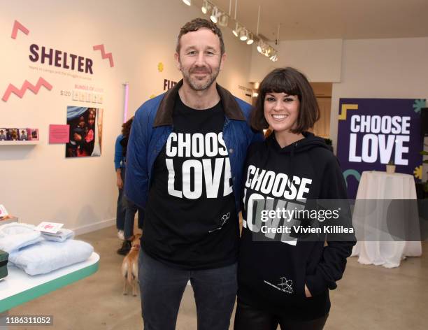 Chris O'Dowd and Dawn O'Porter attend Choose Love Launches In Los Angeles On Giving Tuesday on December 3, 2019 in Los Angeles, California.