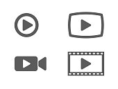 video icons and buttons