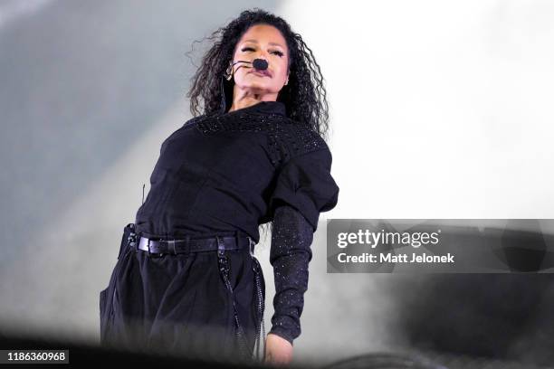 Janet Jackson performs on stage during RNB Fridays Live 2019 at HBF Park on November 8, 2019 in Perth, Australia.