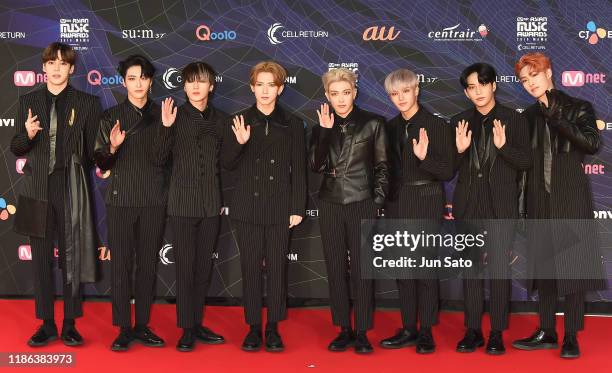 Arrives at the 2019 Mnet Asian Music Awards Red Carpet at Nagoya Dome on December 4, 2019 in Nagoya, Japan.