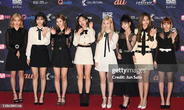 Arrives at the 2019 Mnet Asian Music Awards Red Carpet at Nagoya Dome on December 4, 2019 in Nagoya, Japan.