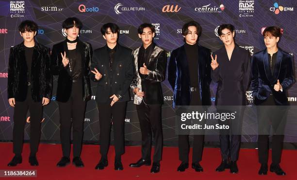 Arrives at the 2019 Mnet Asian Music Awards Red Carpet at Nagoya Dome on December 4, 2019 in Nagoya, Japan.