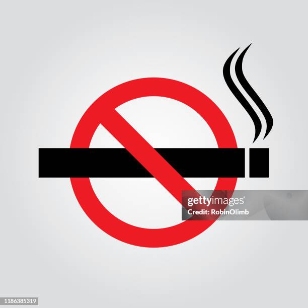 no smoking sign - quitting smoking stock illustrations