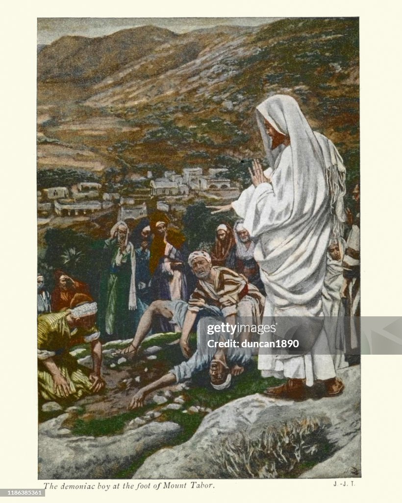 Possessed Boy at the Foot of Mount Tabor. Jesus