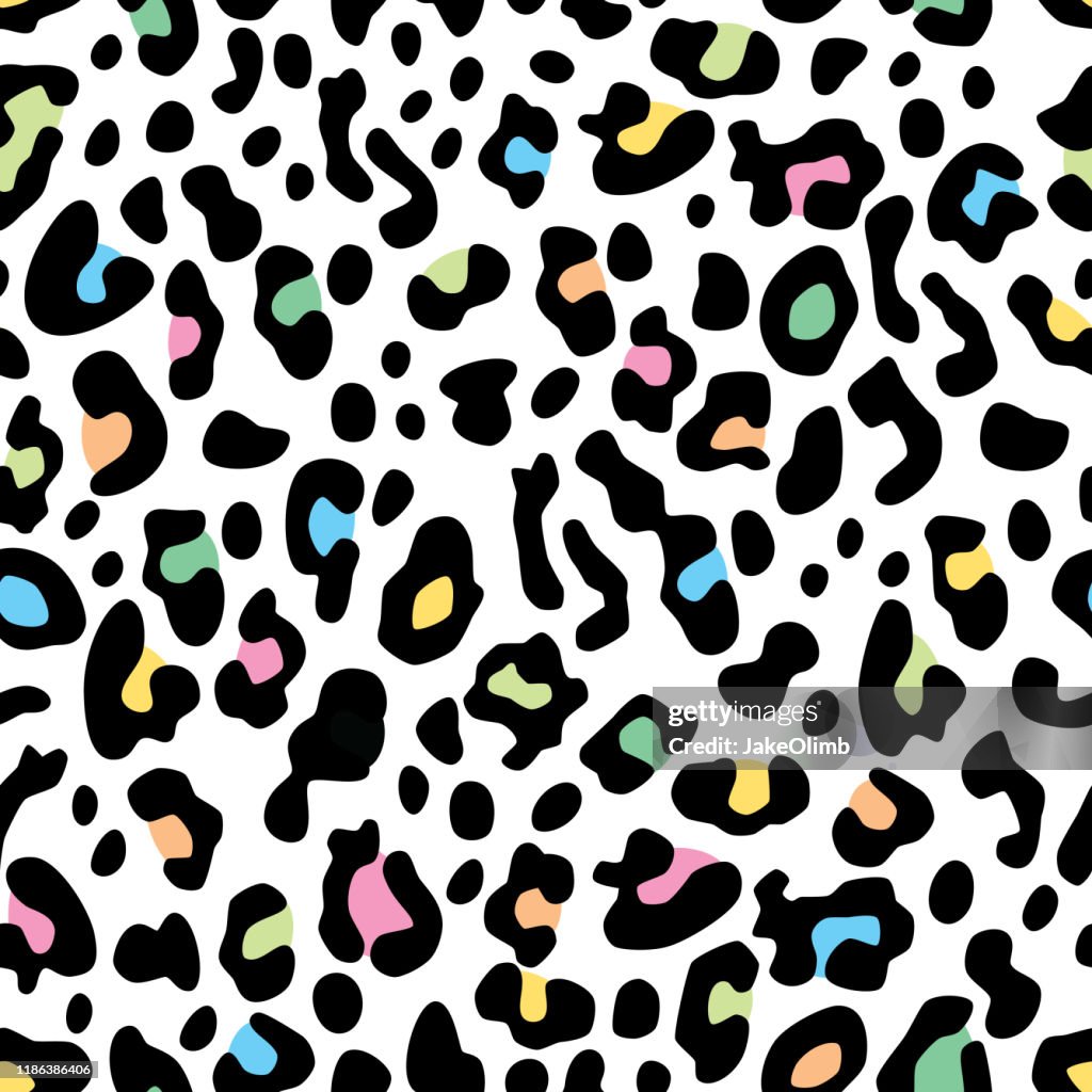 Leopard Spots Muster Pastell