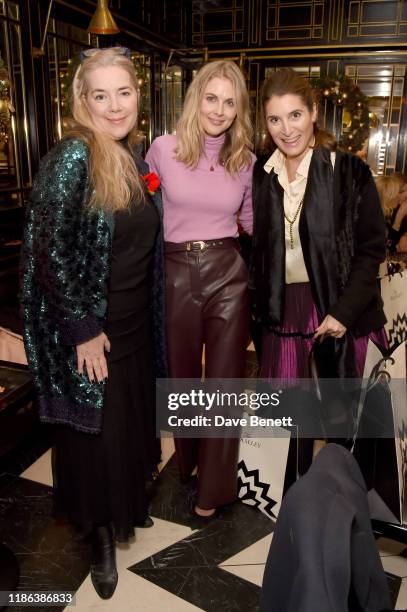 Anne-Marie Verdin-Mulot, Donna Air with guest attend the launch of the Bicester Village Christmas Experience on November 08, 2019 in Bicester,...