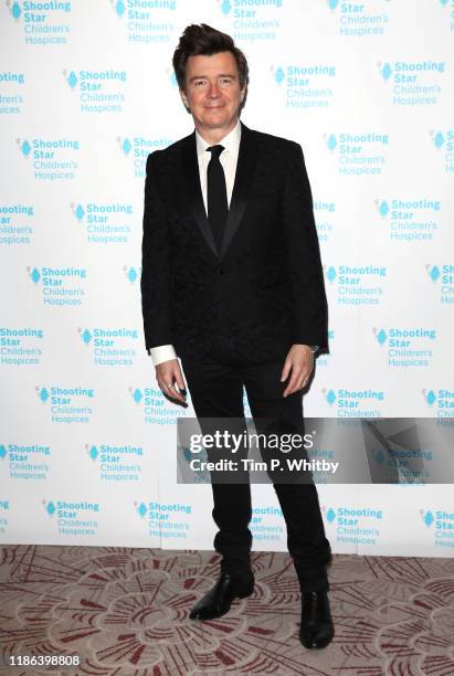 Rick Astley attends the Shooting Star Ball in Aid of Shooting Star Children's Hospices at Royal Lancaster Hotel on November 08, 2019 in London,...