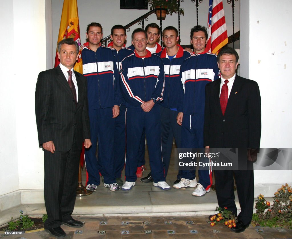 U.S Davis Cup Tennis Team Visit The United States Counsulate in Seville