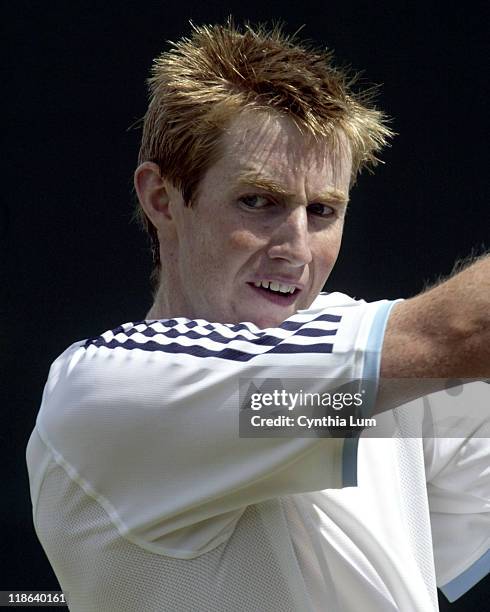 Jonathan Marray defeated by Xavier Malisse 603, 3-6, 2-6, 6-1, 6-4 in round one of the 2005 Wimbledon Championships on June 21, 2005