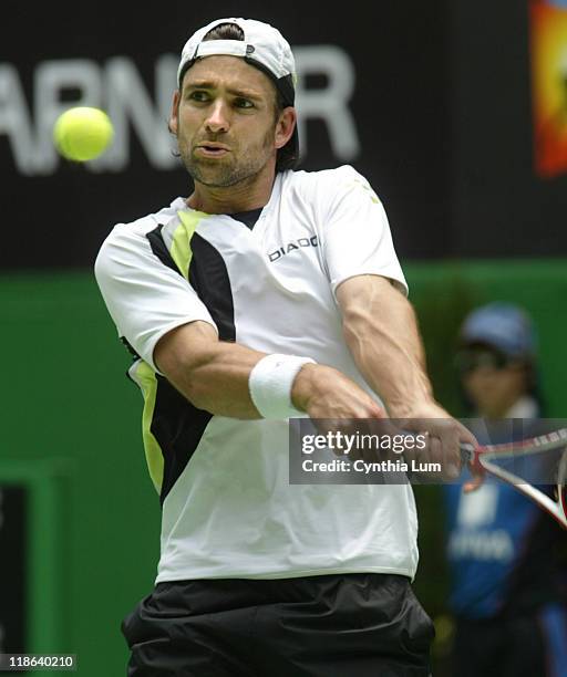 Nicolas Kiefer defeats Juan Ignacio Chela 7-6 , 6-3, 6-3 to move into the quarter-final at the Australian Open, Melbourne, Australia