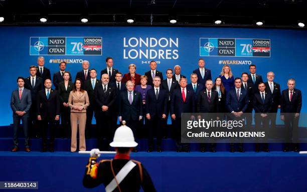 Nato heads of government : Canada's Prime Minister Justin Trudeau, Bulgaria's President Rumen Radev, Belgium's Prime Minister Sophie Wilmes,...