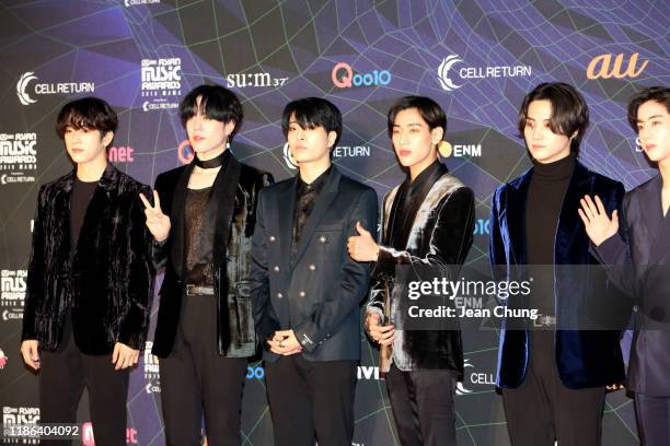 Got7 attends the 2019 Mnet Asian Music Awards at Nagoya Dome on December 4, 2019 in Nagoya, Japan.