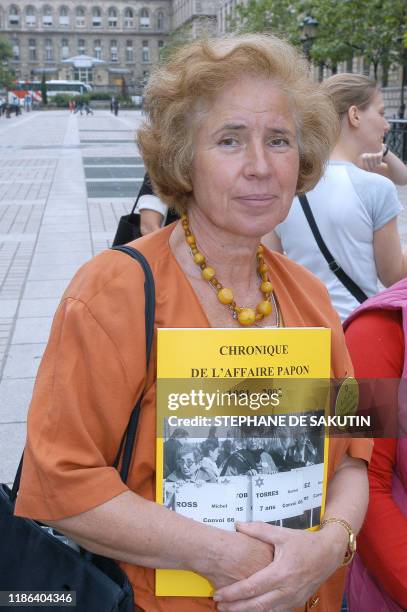Beate Klarsfeld, co-fondatrice avec son époux Serge, de l'association des Fils et filles des déportés juifs de France, mère de l'avocat Arno...