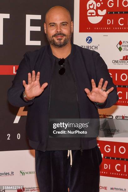 Marco D'Amore attends a photocall during the 41th Giornate Professionali del Cinema Sorrento Italy on 4 December 2019.