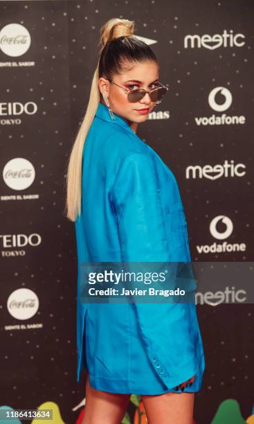 Sofia Reyes attends 'Los40 music awards 2019' photocall at Wizink Center on November 08, 2019 in Madrid, Spain.