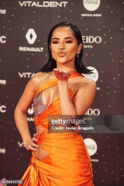 Becky G attends 'Los40 music awards 2019' photocall at Wizink Center on November 08, 2019 in Madrid, Spain.