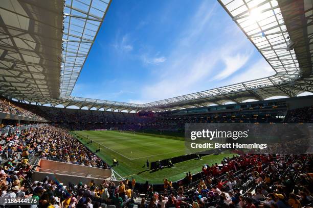 General view during the International friendly match between the Australian Matildas and Chile at Bankwest Stadium on November 09, 2019 in Sydney,...
