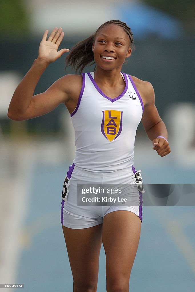 Allyson Felix, National 200-Meter High School Record-Holder