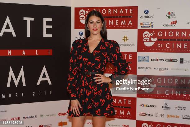 Diana Del Bufalo attends a photocall during the 41th Giornate Professionali del Cinema Sorrento Italy on 2 December 2019.