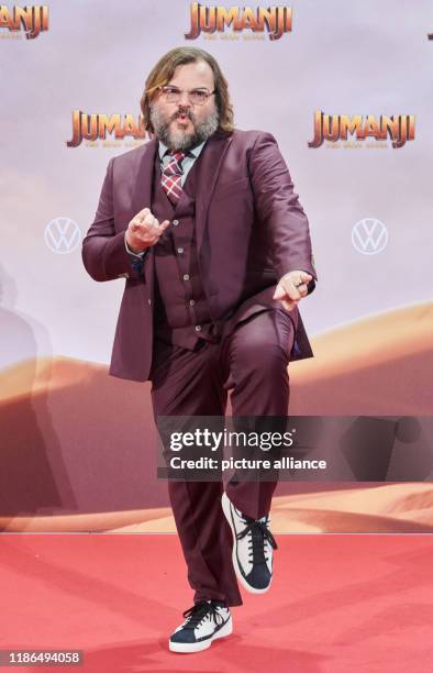 December 2019, Berlin: Actor Jack Black comes to the German premiere of the movie "Jumanji: The next Level". Cinema release is 12 December. Photo:...