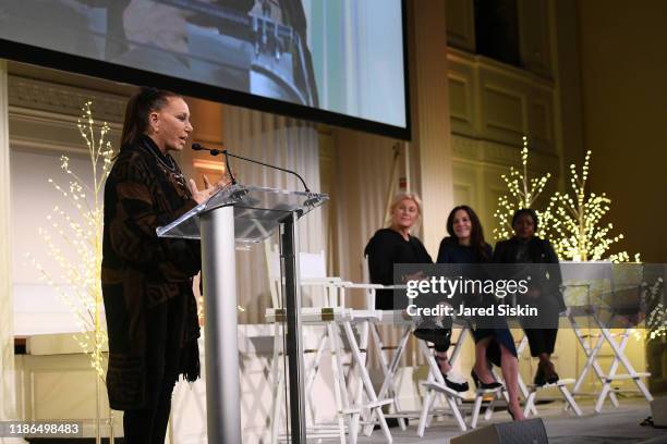 Fashion designer Donna Karan attends David Lynch Foundation's Women Of Vision Awards Benefit Luncheon on December 03, 2019 in New York City.