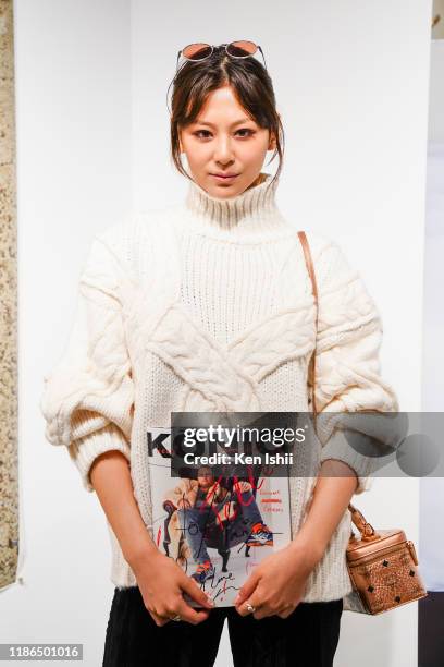 Model Mariya Nishiuchi attends the Konig Tokio At MCM Ginza Haus 1 Opening Show with Juergen Teller on November 09, 2019 in Tokyo, Japan.