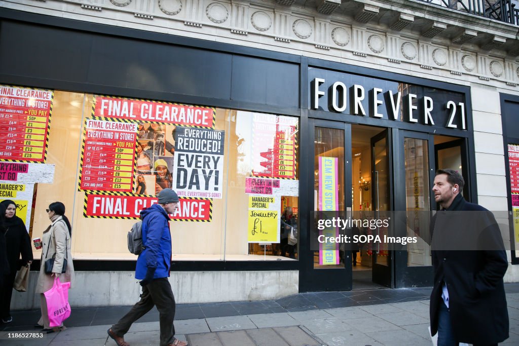 A branch of Forever 21 on Oxford Street...