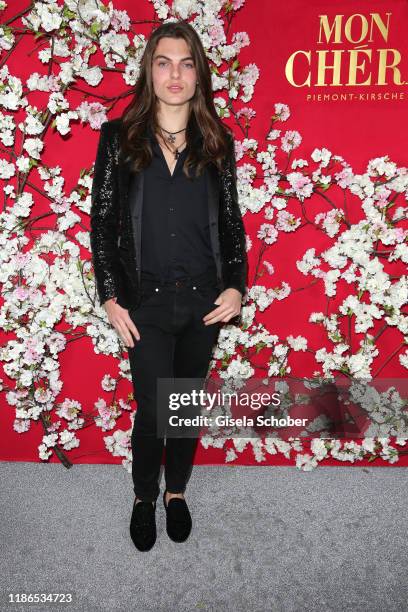 Damian Hurley, son of Elizabeth "Liz" Hurley, during the 10th Mon Cheri Barbara Tag at Isarpost on December 4, 2019 in Munich, Germany.