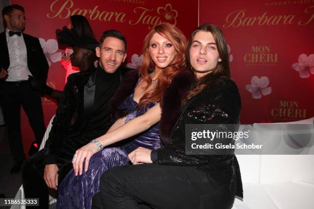 Marcel Remus, Anna Ermakova, daughter of Boris Becker, Damian Hurley, son of Elizabeth "Liz" Hurley during the 10th Mon Cheri Barbara Tag at Isarpost...