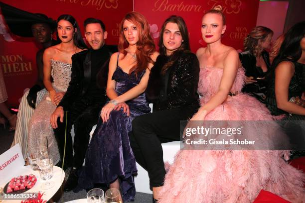 Rebecca Mir, Marcel Remus, Anna Ermakova, daughter of Boris Becker, Damian Hurley, son of Elizabeth "Liz" Hurley and Franziska Knuppe during the 10th...