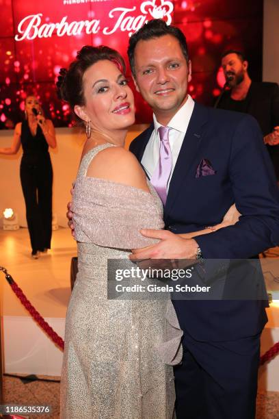 Julia Dahmen and her husband Carlo Fiorito during the 10th Mon Cheri Barbara Tag at Isarpost on December 4, 2019 in Munich, Germany.