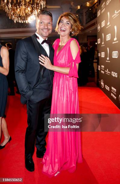 German actor Hardy Krueger Jr. And his wife Alice Krueger during the Audi Generation Award 2019 at Hotel Bayerischer Hof on December 4, 2019 in...