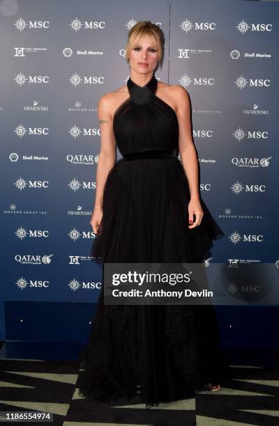 Michelle Hunziker attends the launch of the MSC Grandiosa Naming Ceremony on November 09, 2019 in Hamburg, Germany.