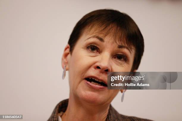 Caroline Lucas, Green party candidate for Brighton Pavilion, launches A New Deal for Nature at the Linnean Society, Burlington House, on December 5,...