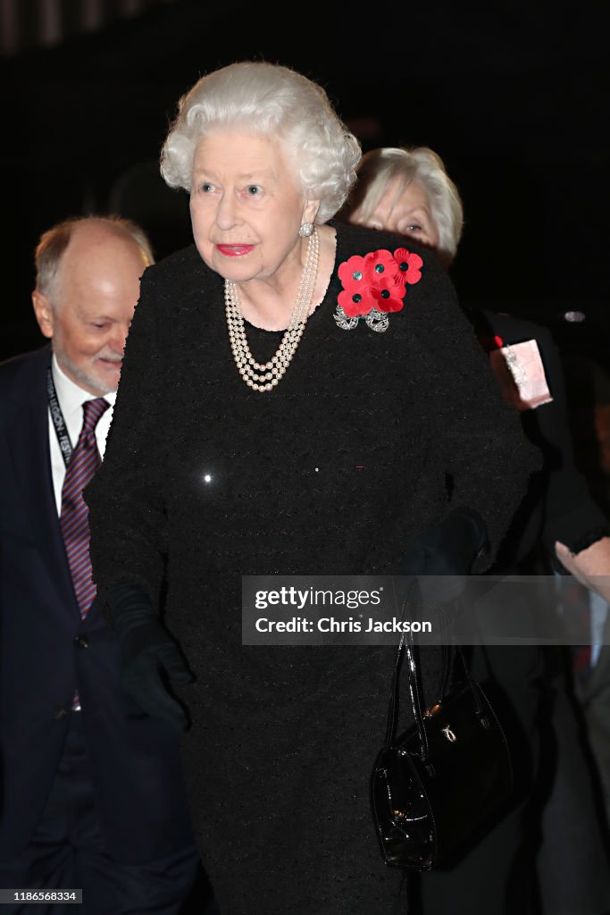 The Queen And Members Of The Royal Family Attend The Annual Royal British Legion Festival Of Remembrance
